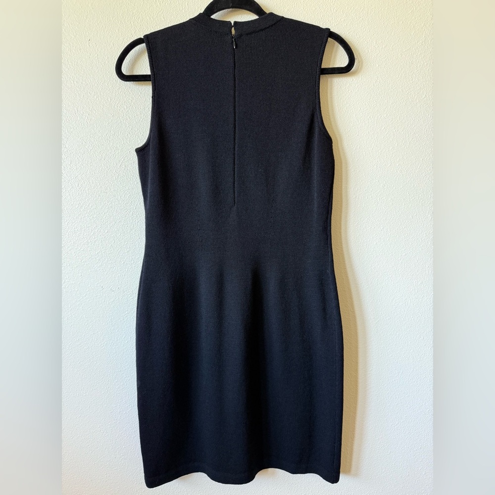 St. John Classic Black Midi Dress - Picture 2 of 6